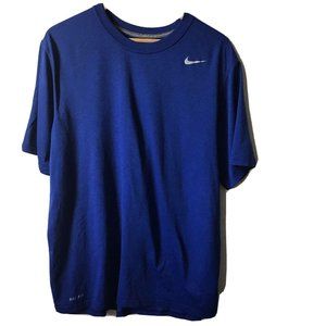 Nike Dry-fit blue t-shirt crew neck exercise active sports men size L